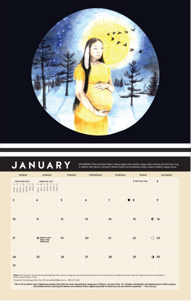 2027 On Native Land Calendar January Mock Up